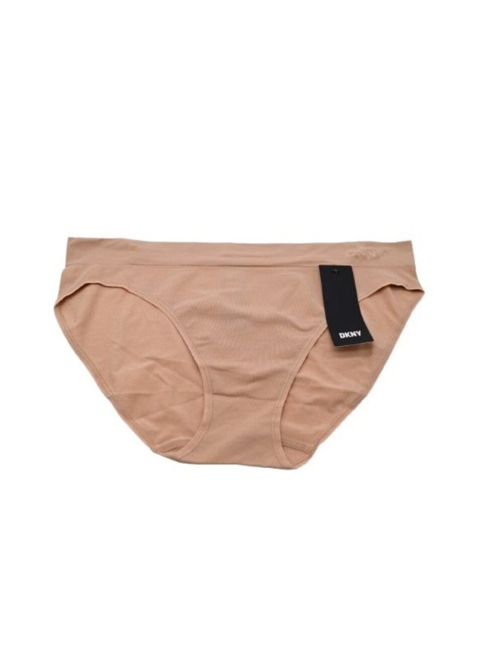NEW DKNY Seamless Litewear Hi Cut Panty Tan Size L DK5020
